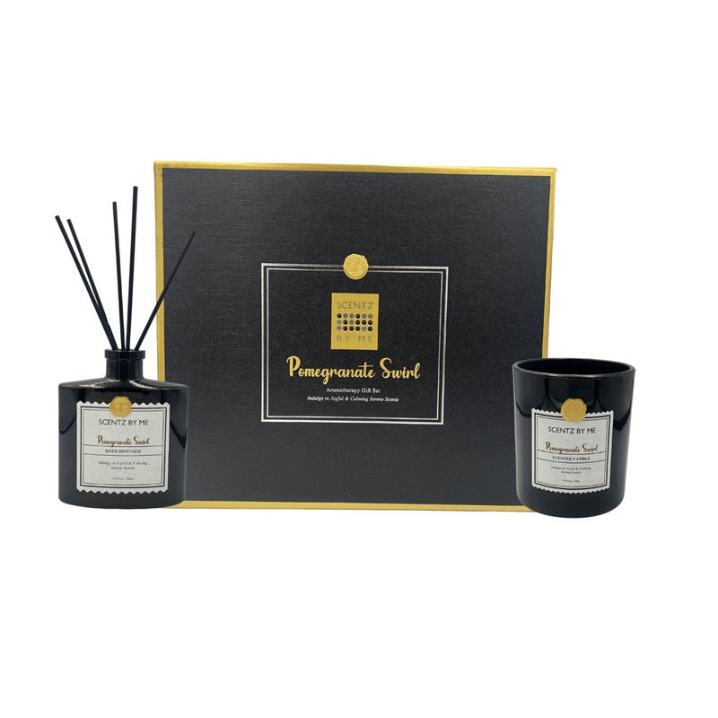 Scentz By Me Pomegranate Swirl Aromatherapy Gift Set β 100ml + 200g