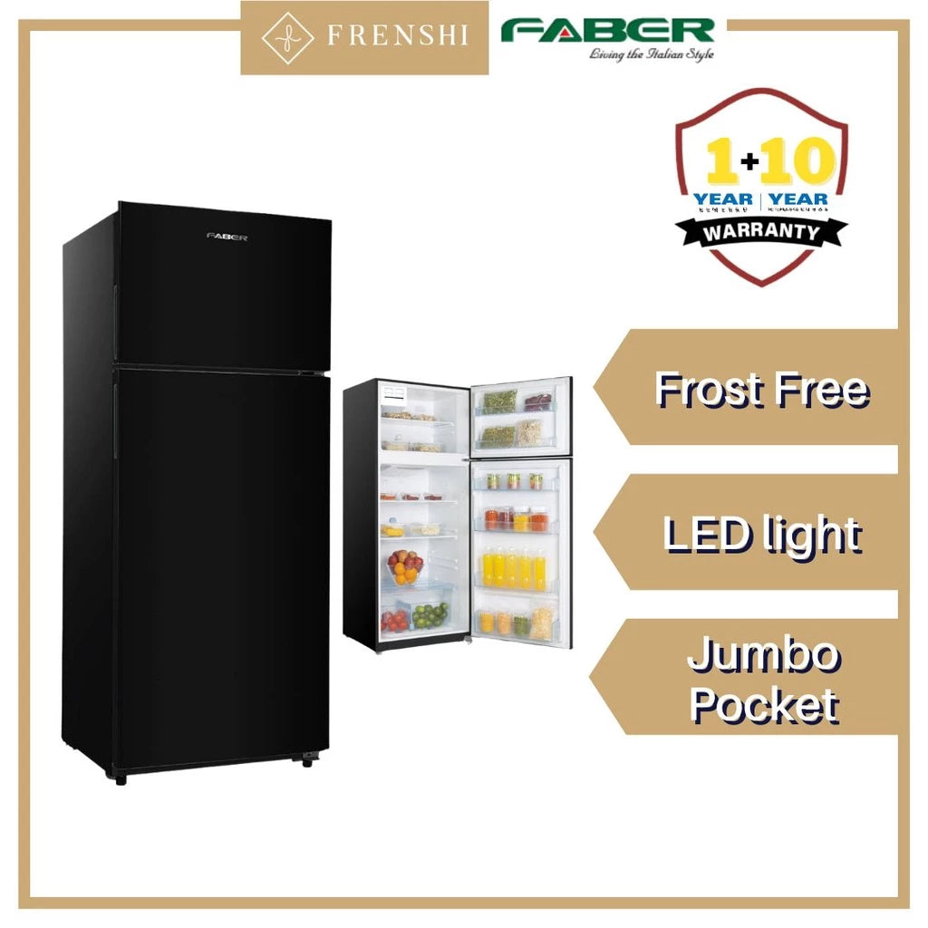 Faber 380L 2-Door Fridge LUSSO382BK