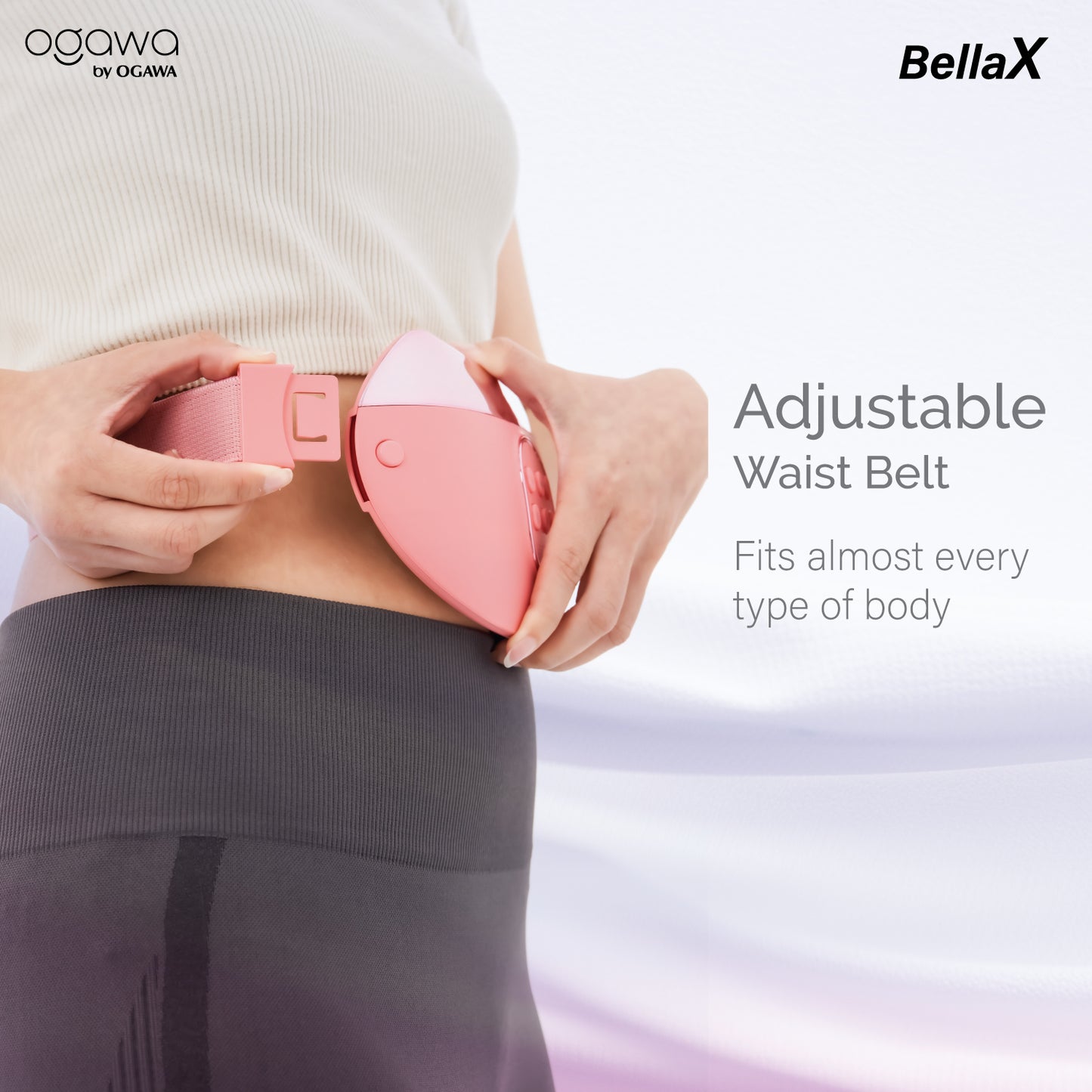 Bellax Slimming & Heating Belt with Vibration (OM 1130) β Rose White
