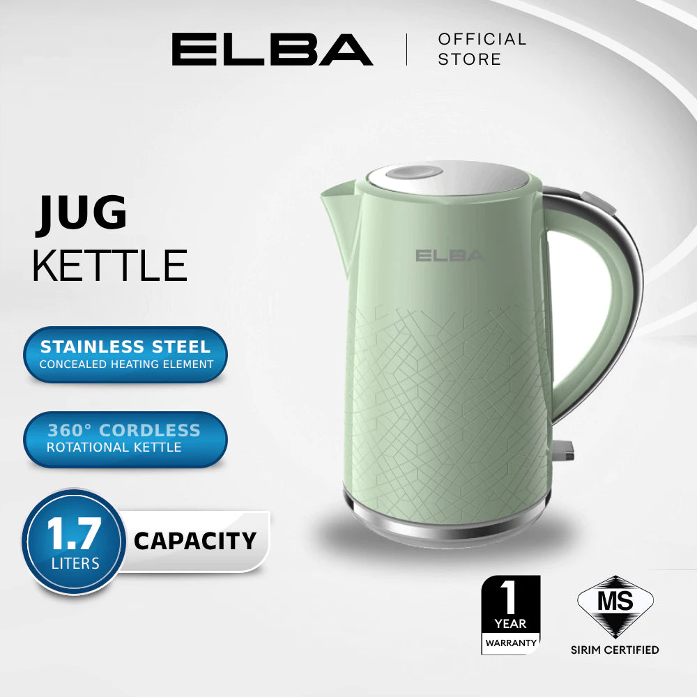 Elba Foresta 1.7L Jug Kettle Green - Ejk-Q1736(Gn)