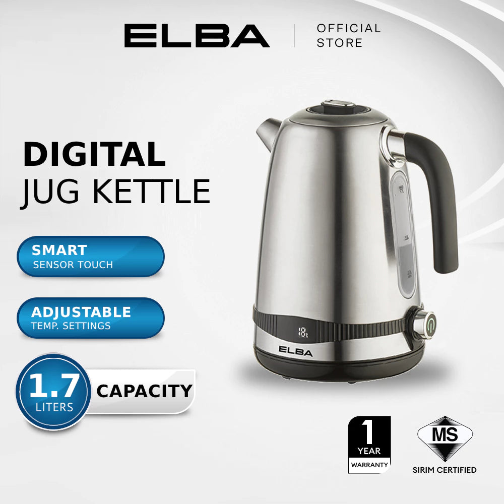 Elba Digital Jug Kettle - Ejk-K1763D(Ss)