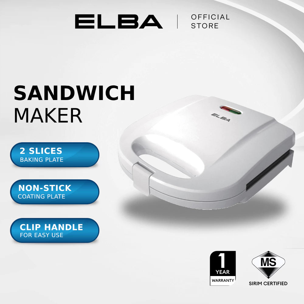 Elba Sandwich Maker - Esm-G7020(Wh)
