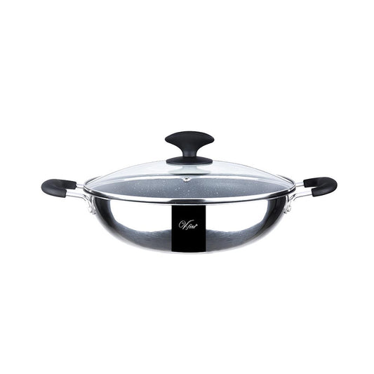 Vantage V-Fine Aurora Stainless Steel Induction Non-Stick 30cm Wok